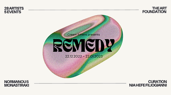 Remedy exhibition banner